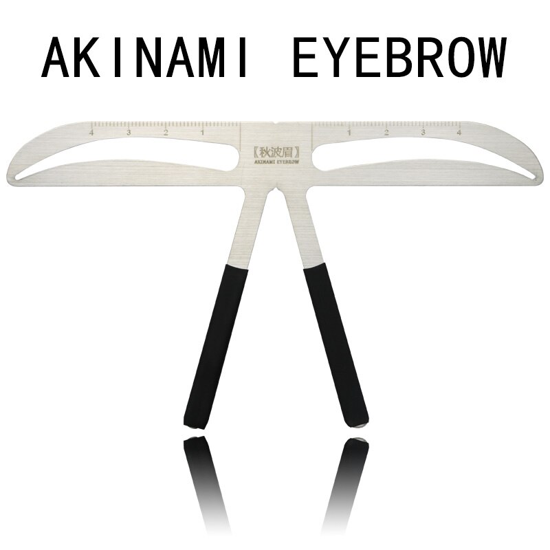 1PC ݼ T    ٽ Ķ۽ ġ  ũ   뷱  AKINAMI EYEBROW/1PC Metal T-shaped Straight eyebrows Stencils Caliper Positioning Makeup Perman